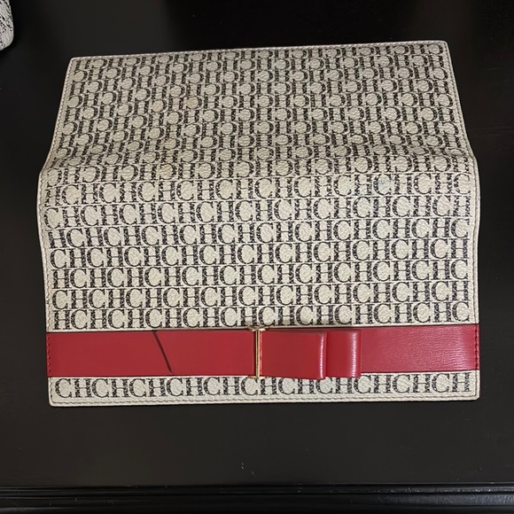 Carolina Herrera White and Red Tote Bag - Picture 7 of 7